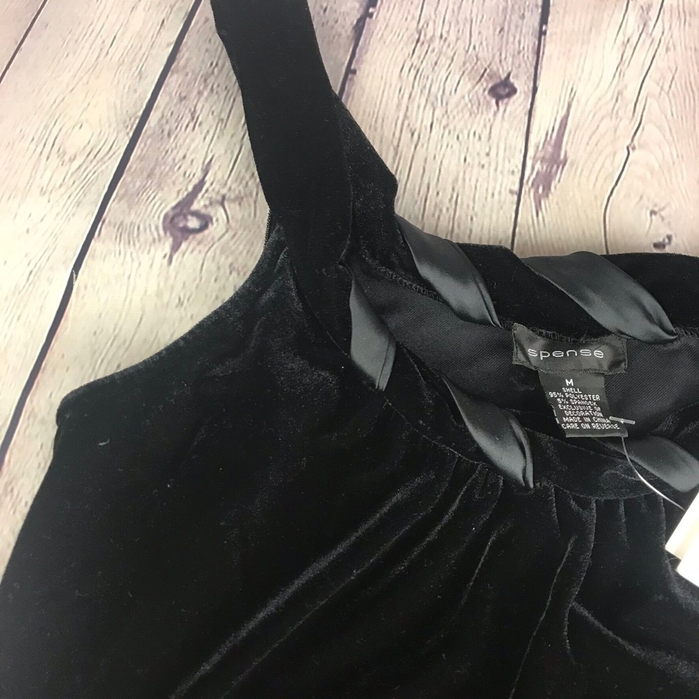 NWT Spense Sleeveless Black Blouse Size Medium - Picture 4 of 6